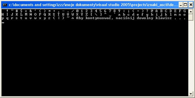 ascii - wynik